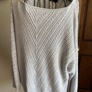 Beautiful sweater, silver in color